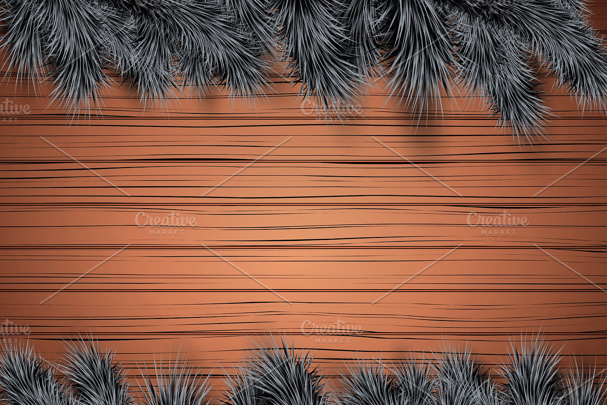 Christmas wooden background in Illustrations - product preview 8