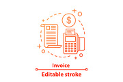 Invoice concept icon