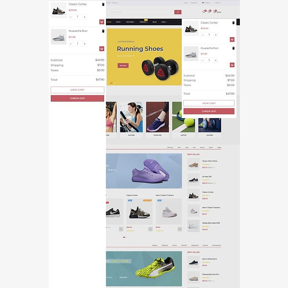 Bos Nike - Shoes, Sports Gear, Fashi in Website Templates - product preview 7