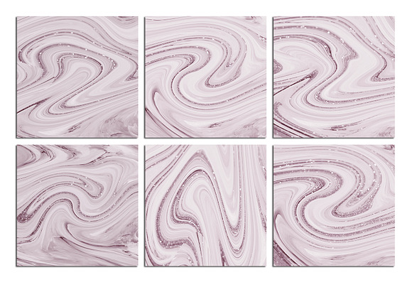 Rose and Glitter Marble Textures in Textures - product preview 1
