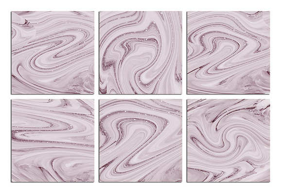 Rose and Glitter Marble Textures in Textures - product preview 2