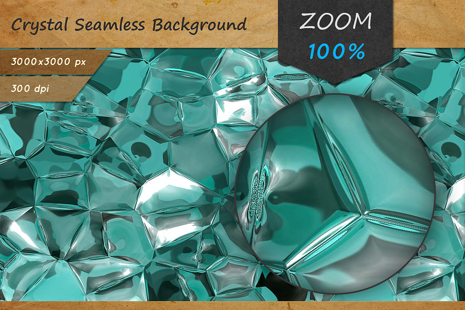 Crystal Seamless Background Texture in Textures - product preview 8