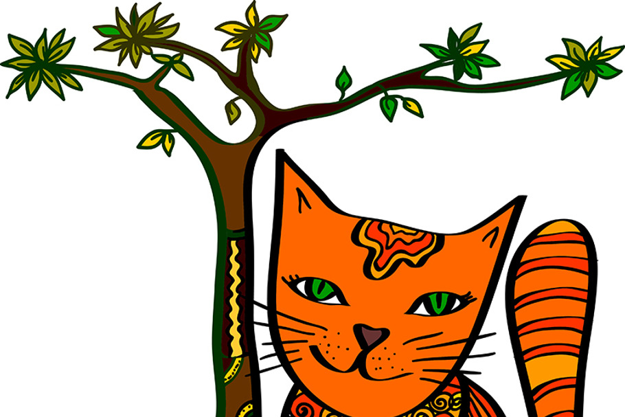 Cat, vector illustration in Illustrations - product preview 8