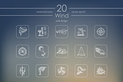20 WIND icons