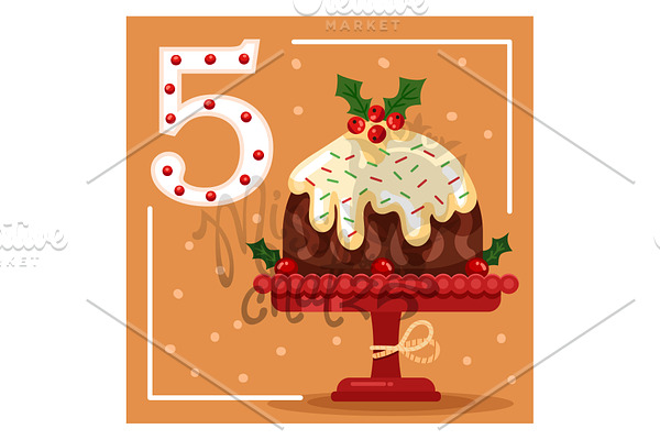 December 5: Christmas Pudding Cake
