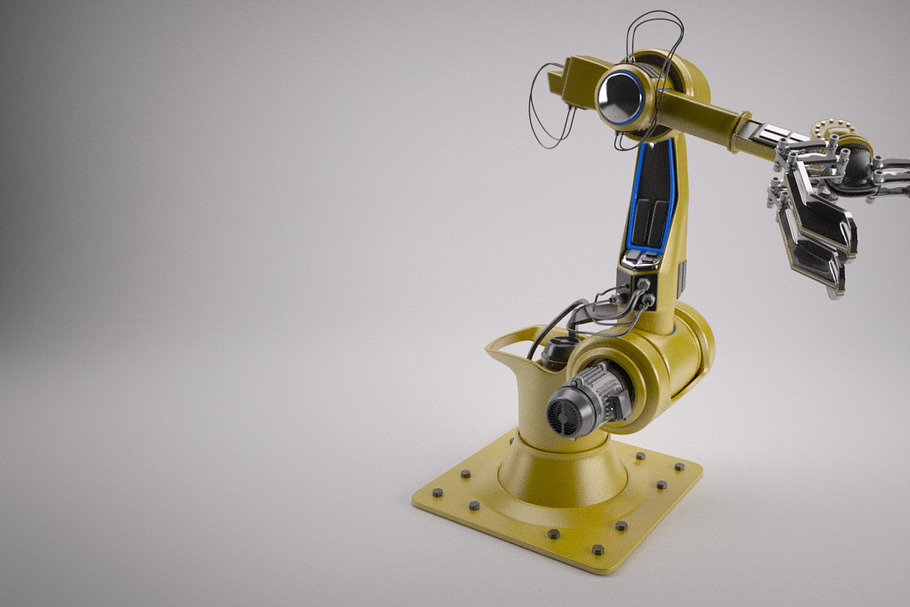 Industrial Robot Arm [Rigged] in Objects - product preview 8
