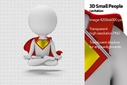 3D Small Superhero - Levitation