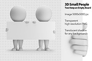 3D Small People - Two Keep an Empty 