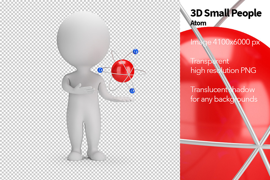 3D Small People - Atom in Illustrations - product preview 8