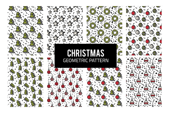 Christmas geometric pattern in Patterns - product preview 3