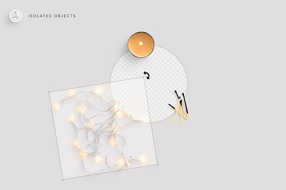 Lighting & Fairy Lights Overlays in Product Mockups - product preview 4