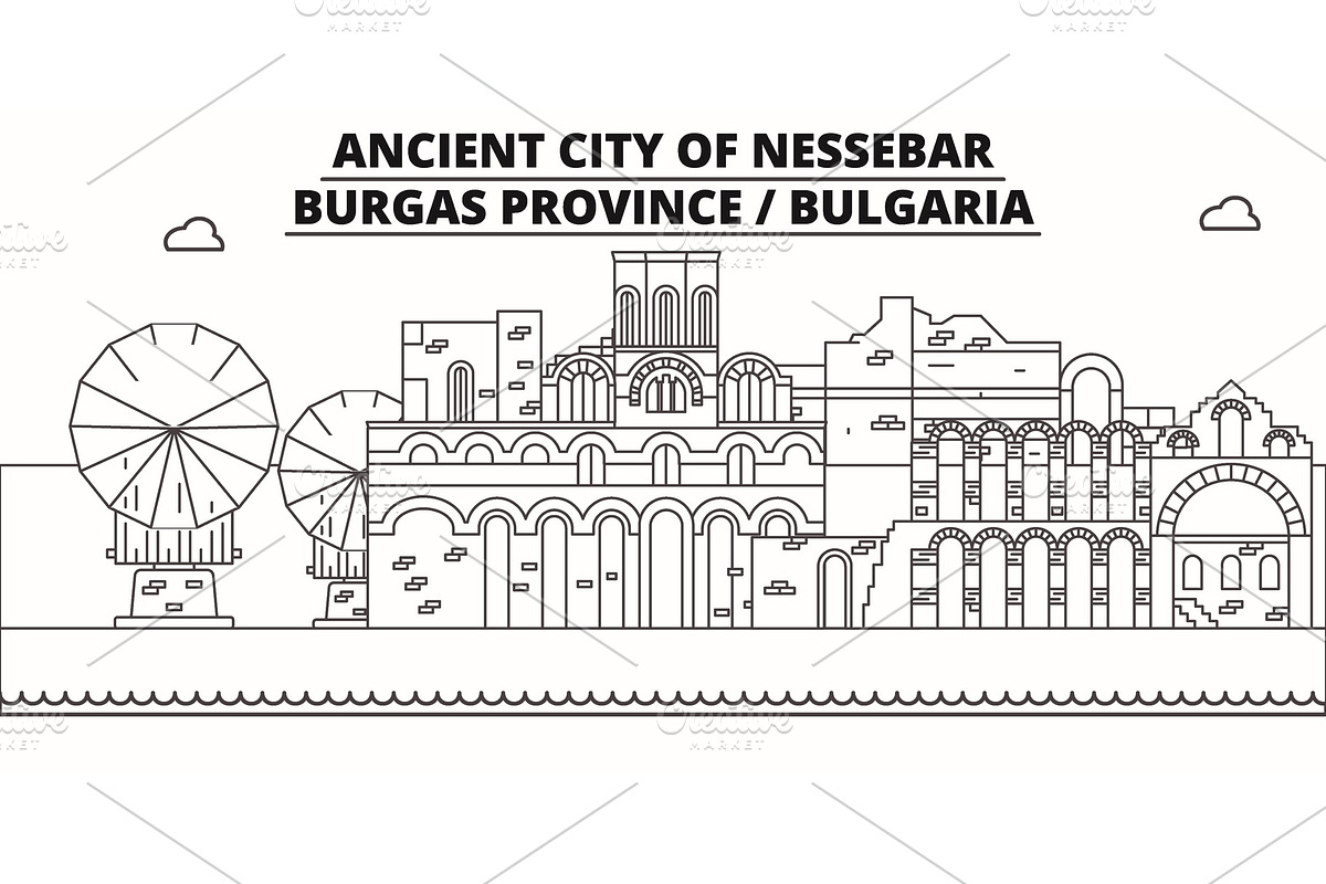 Bulgaria - Burgas, Nessebar   trav in Illustrations - product preview 8