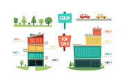 Real estate infographic elements