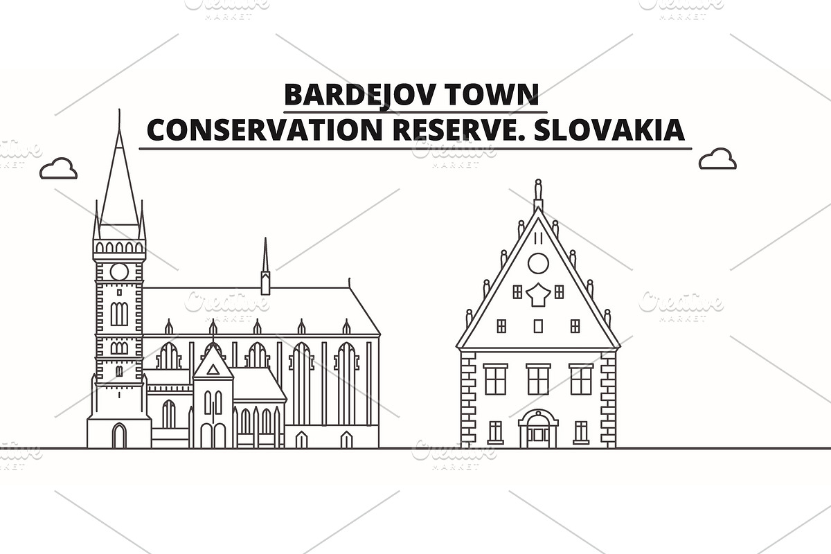 Slovakia - Bardejov Town in Illustrations - product preview 8