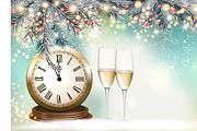 New Year Holiday background vector
