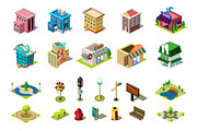 Isometric buildings and element map