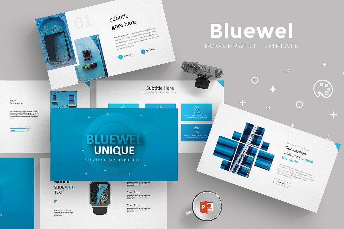 Bluewel - Powerpoint Template in PowerPoint Templates - product preview 8