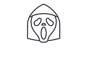 Grim Reaper Emoji concept line