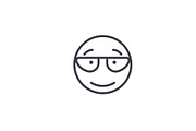Scientist Emoji concept line