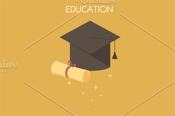 Education infographic in Illustrations - product preview 2