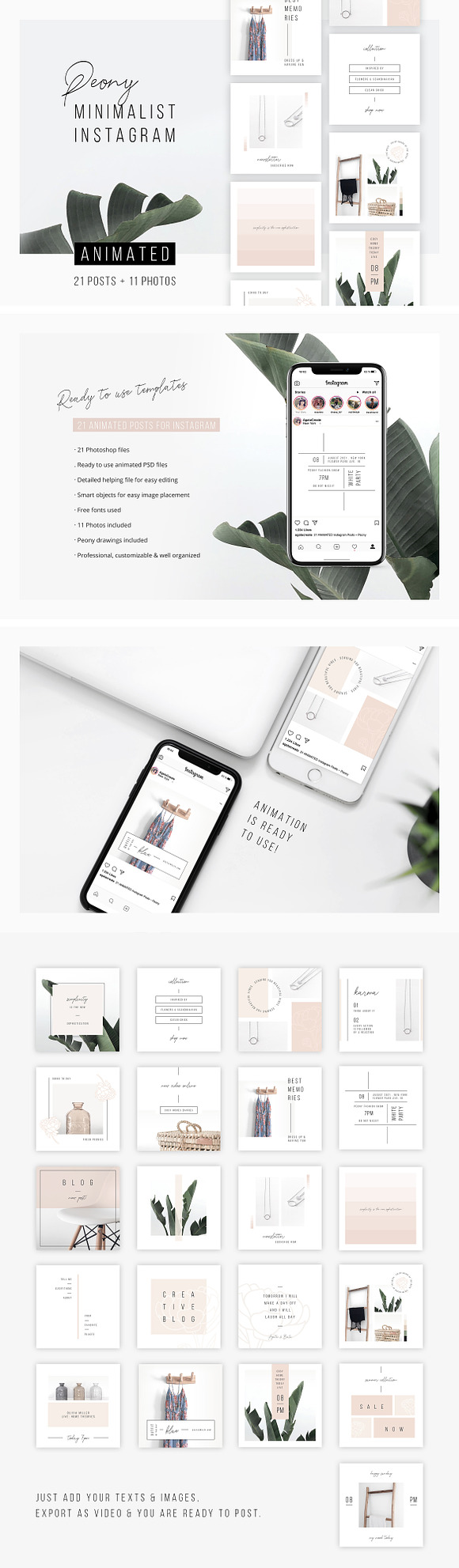 Entire Instagram Templates in Instagram Templates - product preview 4
