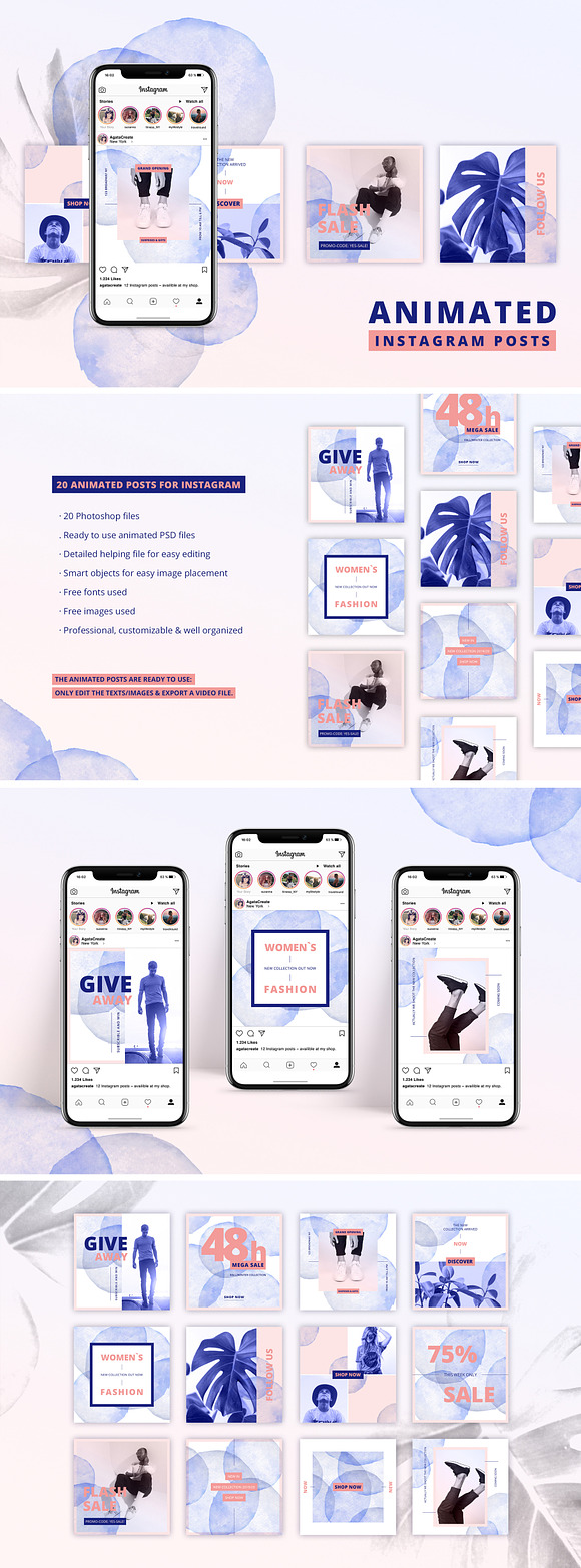 Entire Instagram Templates in Instagram Templates - product preview 9