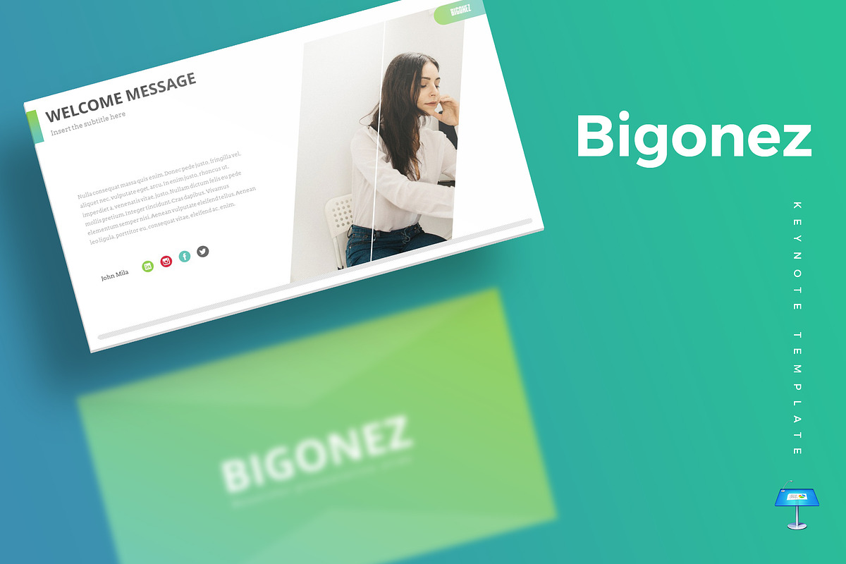 Bigonez - Keynote Template in Keynote Templates - product preview 8