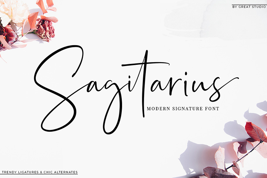 Sagitarius Signature Font in Signature Fonts - product preview 8