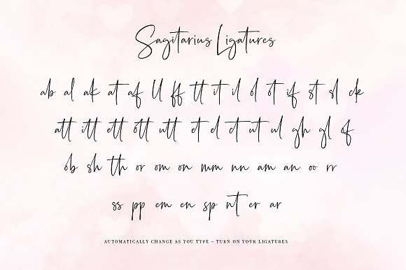 Sagitarius Signature Font in Signature Fonts - product preview 12