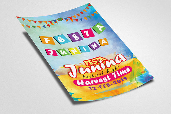 Festa Junina Flyer Templates in Flyer Templates - product preview 1