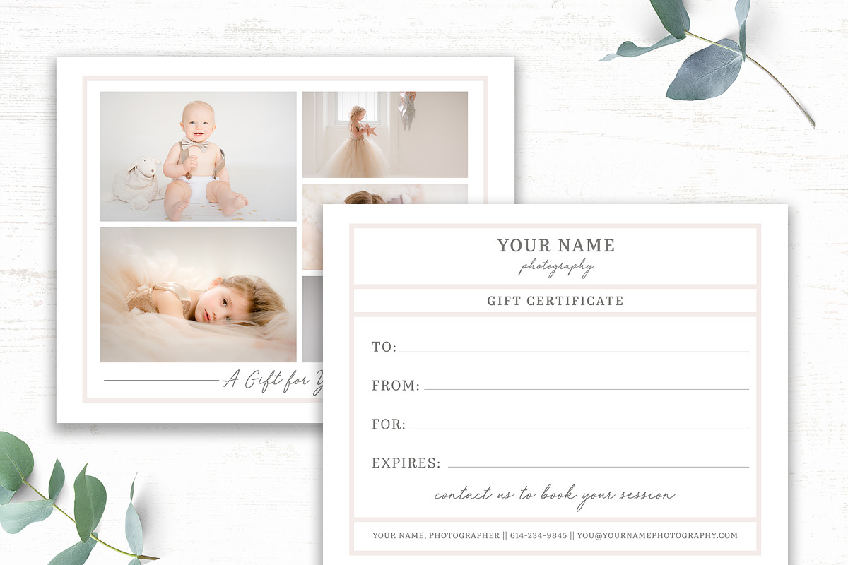 Photography Gift Card Template in Templates - product preview 8