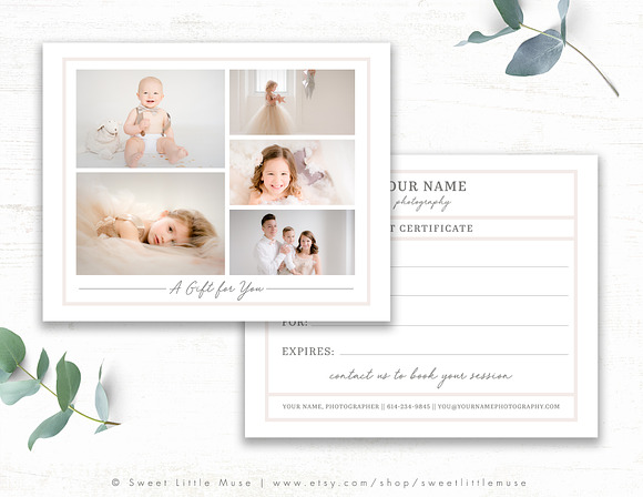 Photography Gift Card Template in Templates - product preview 1
