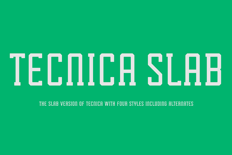 Tecnica Slab Font Family in Slab Serif Fonts - product preview 8