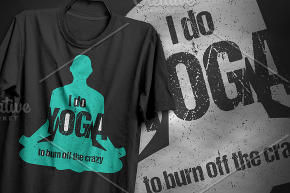 I do YOGA - Typography Design in Illustrations - product preview 2