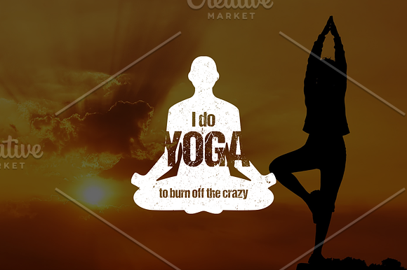I do YOGA - Typography Design in Illustrations - product preview 8