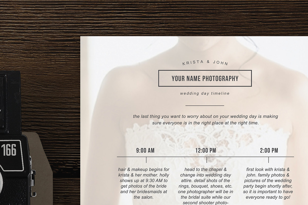 Wedding Day Schedule Template in Flyer Templates - product preview 8