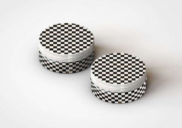 Round Cosmetic Tin Mock-Up in Product Mockups - product preview 11