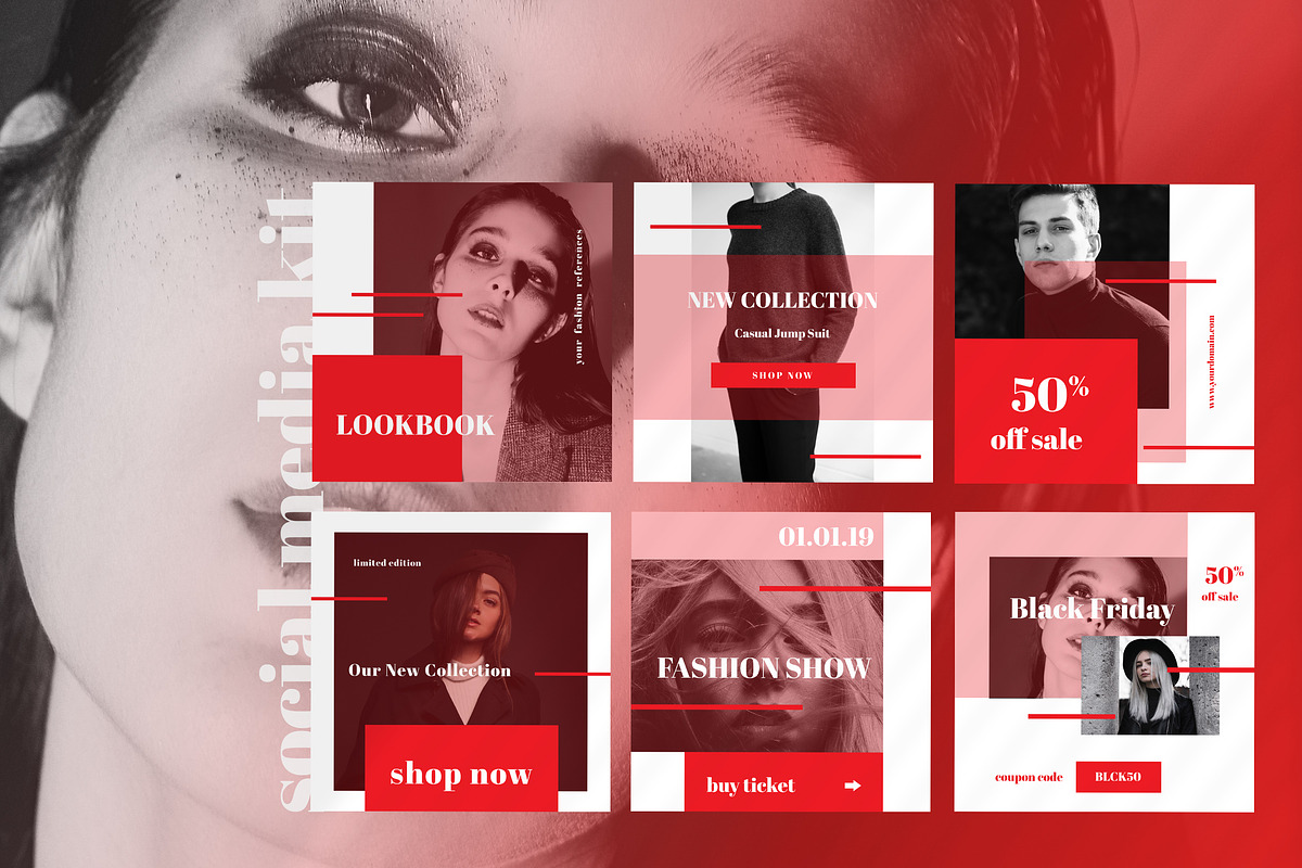 Reds - Social Media Kit in Instagram Templates - product preview 8