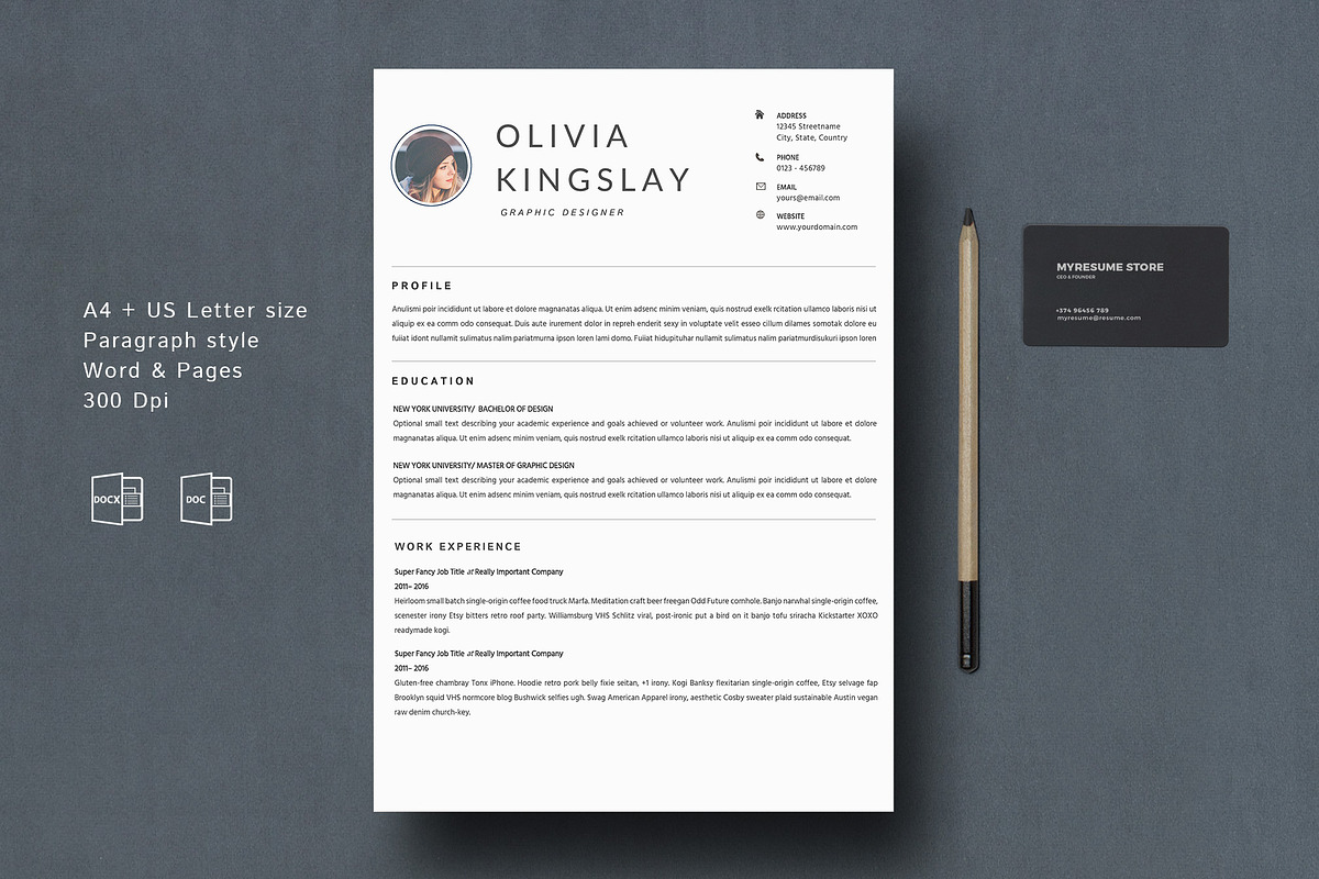 Resume Kingslay in Resume Templates - product preview 8