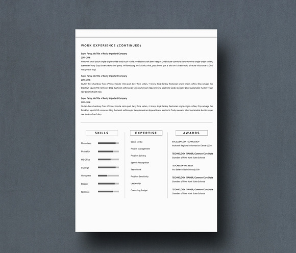 Resume Kingslay in Resume Templates - product preview 2