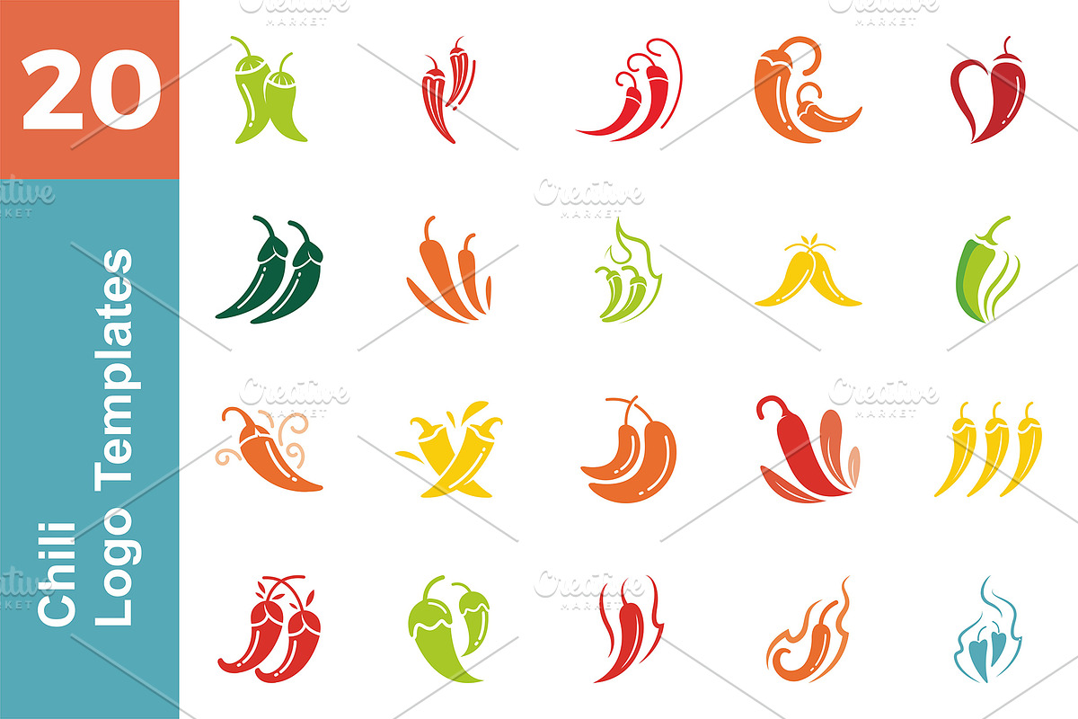20 Logo Chili Templates Bundle in Logo Templates - product preview 8