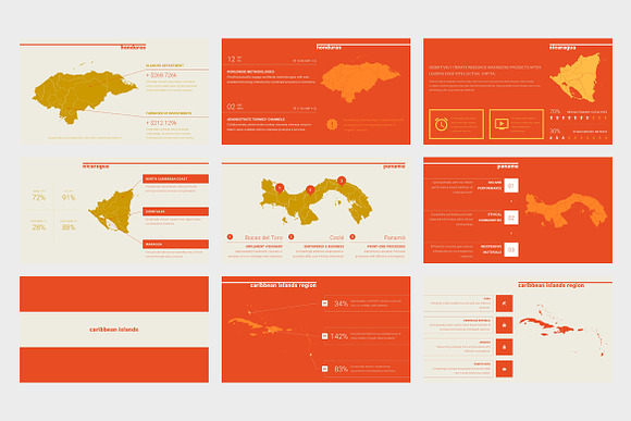 Americane : Region Map Powerpoint in PowerPoint Templates - product preview 5