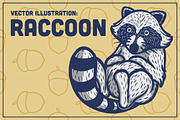 Raccoon Trash Panda Illustration