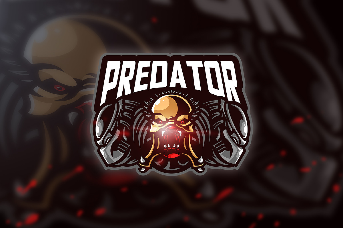 Predator sim - Mascot & Esport Logo in Logo Templates - product preview 8