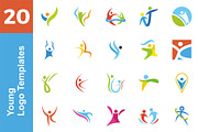 20 Logo Young Templates Bundle
