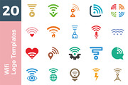 20 Logo Wifi Templates Bundle