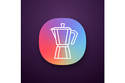 Stove top coffee maker app icon