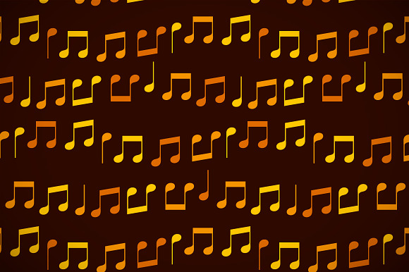 Golden musical notes patterns set in Patterns - product preview 2