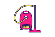 Vacuum cleaner color icon