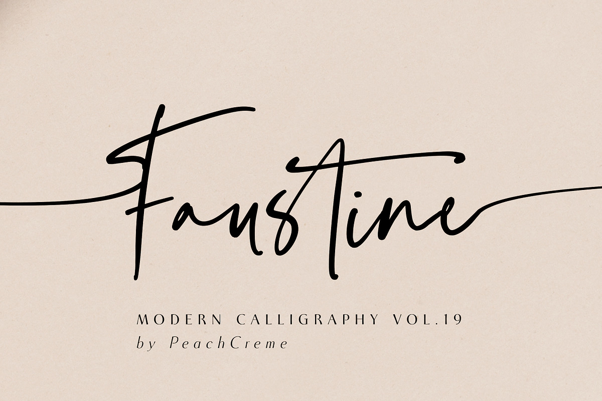 Faustine //Modern Script in Script Fonts - product preview 8